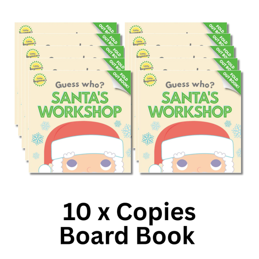 Guess Who?  Santa's Workshop Fold Out Board Book (20 Copies)